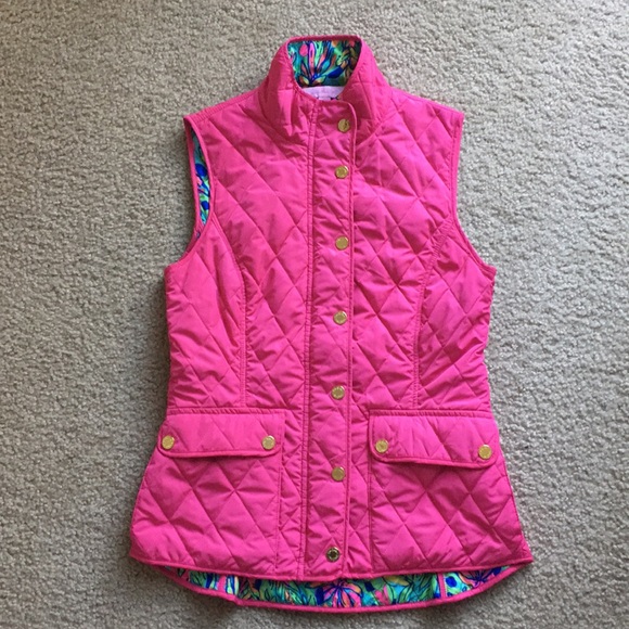 Lilly Pulitzer Jackets & Blazers - Lilly Pulitzer XS Hot Pink Vest